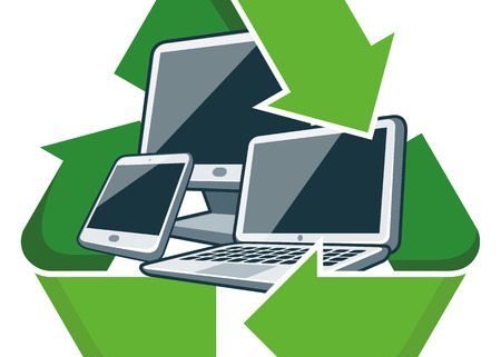 Computers in Recycle Symbol