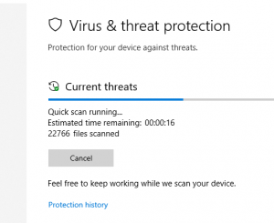 Virus and threat protection