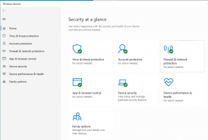 Windows Security Center