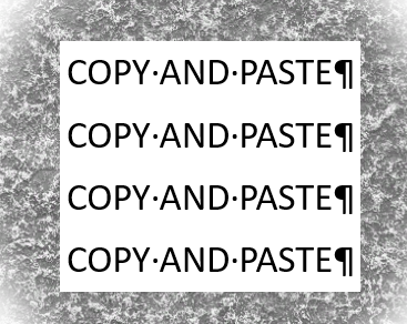 Copy And Paste